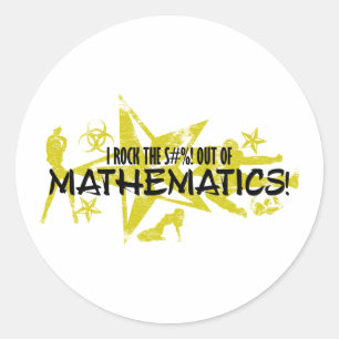 ADESIVO REDONDO EU BALANÇO O S#%! - MATEMÁTICA