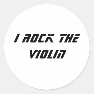 Adesivo Redondo Eu balanço o violino