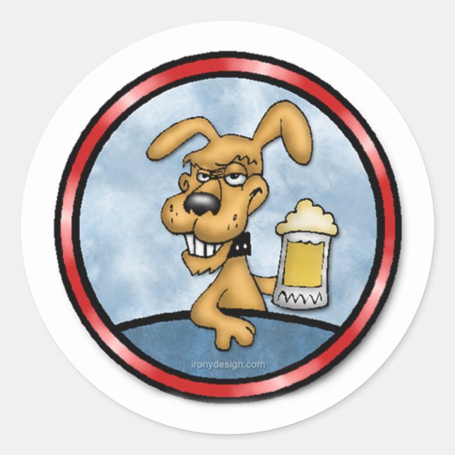 Adesivo Redondo Eu Bebo Para Tornar Os Outros Viciados (Frente)