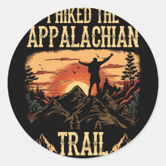 Adesivo Redondo Eu Caminhei As Montanhas De Trilha Appalachian Est