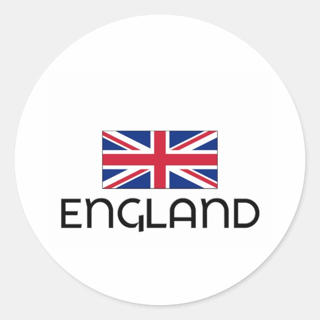 ADESIVO REDONDO EU CORAÇÃO A INGLATERRA (Frente)