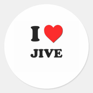 Adesivo Redondo Eu coração Jive