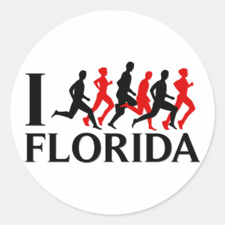 ADESIVO REDONDO EU CORRO A FLORIDA