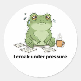 Adesivo Redondo Eu Corto Sob Pressão