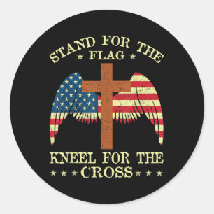 Adesivo Redondo Eu Defendo A Bandeira Do Melo Da Cruz