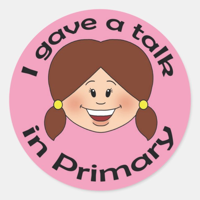 Adesivo Redondo Eu dei uma palestra (Frente)