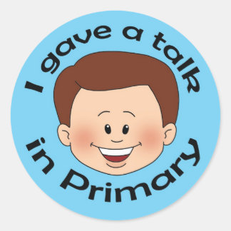 Adesivo Redondo Eu dei uma palestra no primário
