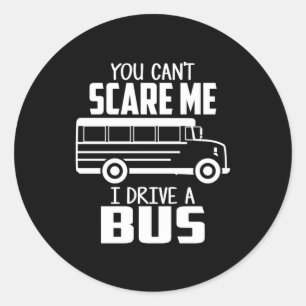 Adesivo Redondo Eu Dirigo Um Ônibus