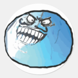 Adesivo Redondo Eu encontrei-me Meme cómico