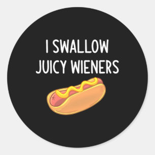 Adesivo Redondo Eu Engulo Sabores