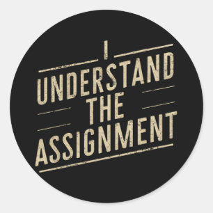 Adesivo Redondo Eu entendo a atribuição Vote Kamala 2024