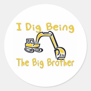 Adesivo Redondo eu escavo o big brother