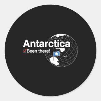 Adesivo Redondo Eu Estive Lá Bandeira Da Antártica