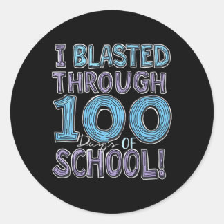 Adesivo Redondo Eu Explodi Por 100 Dias De Escola