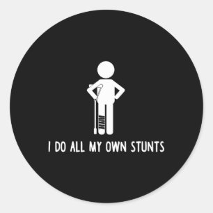 Adesivo Redondo Eu Faço Todas As Minhas Próprias Pedras.