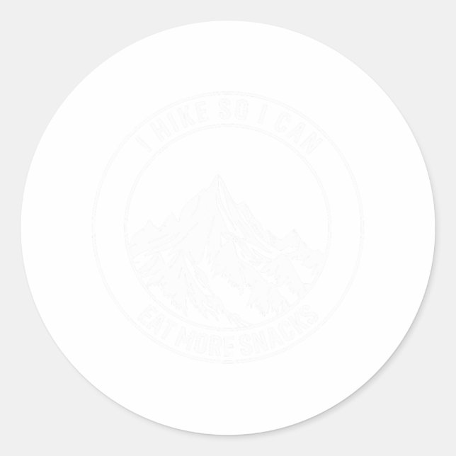Adesivo Redondo Eu Faço Trilhas Para Poder Comer Mais Lanches Dive (Frente)
