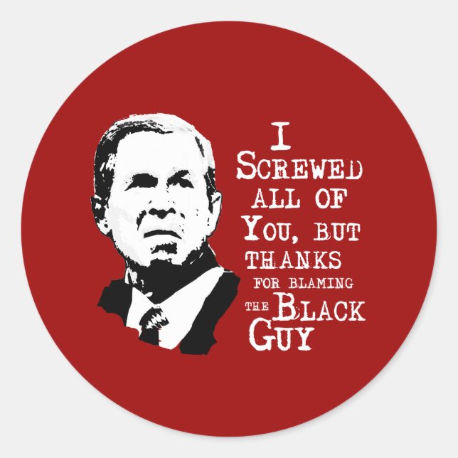 Adesivo Redondo Eu ferrei todos vocês, menos obrigados por culpar  (Frente)