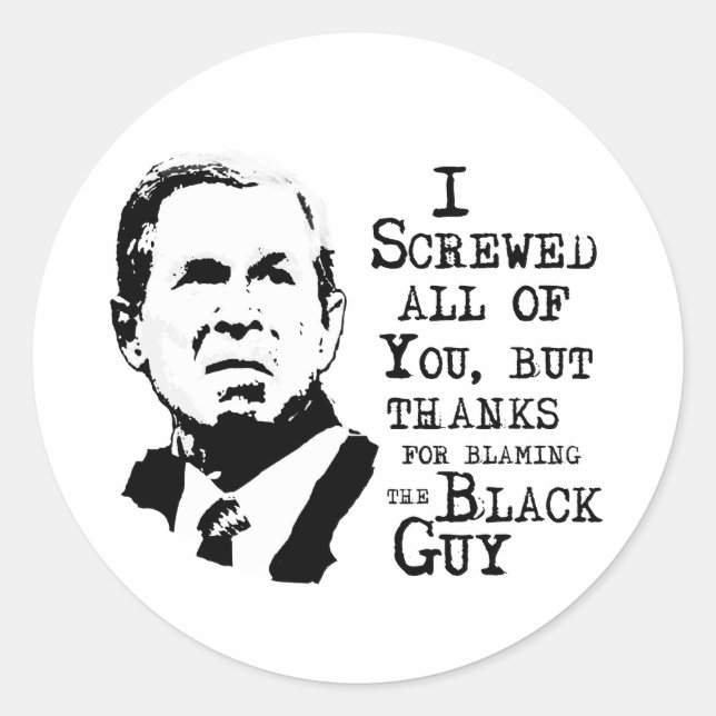 Adesivo Redondo Eu ferrei todos vocês, menos obrigados por culpar  (Frente)