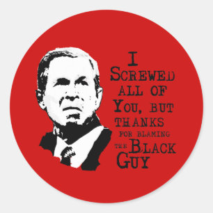 Adesivo Redondo Eu ferrei todos vocês, menos obrigados por culpar