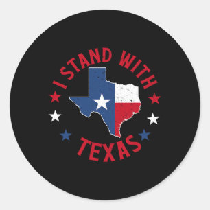 Adesivo Redondo Eu Fico Com O Texas