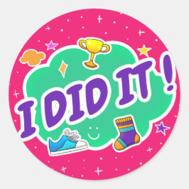 Adesivo Redondo Eu Fiz Um Pintor Clássico Redondo