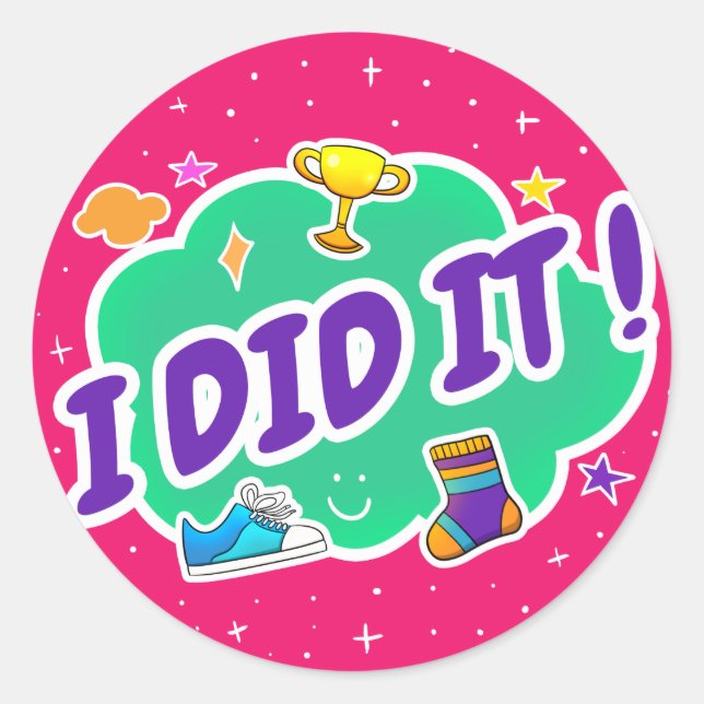 Adesivo Redondo Eu Fiz Um Pintor Clássico Redondo (Frente)