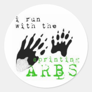 Adesivo Redondo Eu funciono com o ARBS SPRINTING