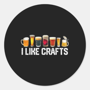 Adesivo Redondo Eu Gosto De Artesanatos Artesanatos De Cerveja Sal