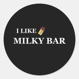 Adesivo Redondo eu gosto de bar leitoso