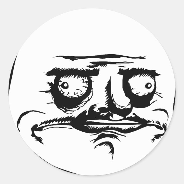 Adesivo Redondo Eu Gusta enfrenta Meme (Frente)