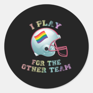 Adesivo Redondo Eu Jogo Para O Outro Futebol De Orgulho gay Da Equ