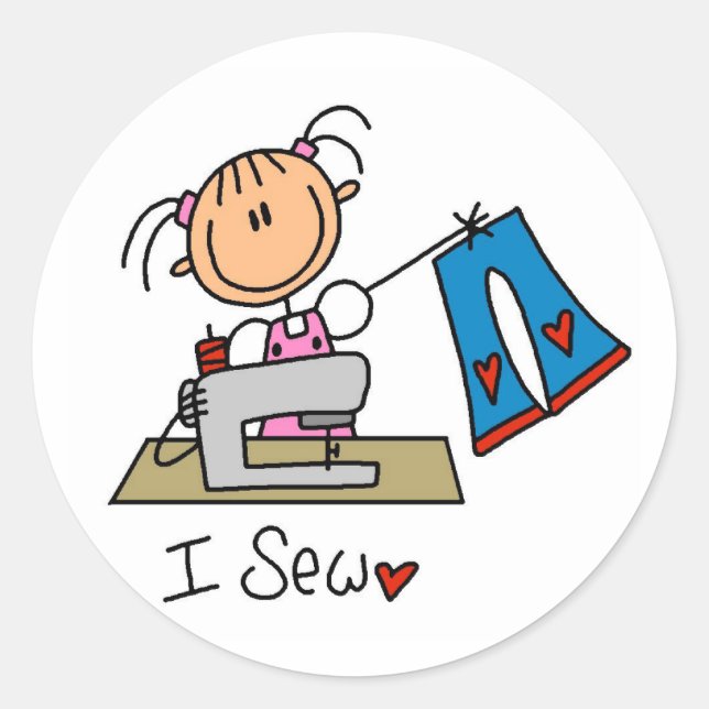 Adesivo Redondo Eu mastigo camisetas e presentes (Frente)