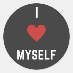 Adesivo Redondo Eu me amo