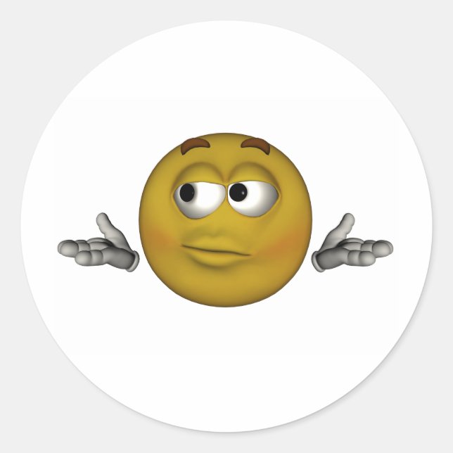 Adesivo Redondo Eu não sei (Frente)