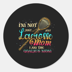 Adesivo Redondo Eu não sou qualquer Lacrosse Mãe Sou a mãe da Goal