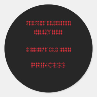 Adesivo Redondo Eu Não Sou Uma Filha Perfeita Mas Meu Pai Louco Ad