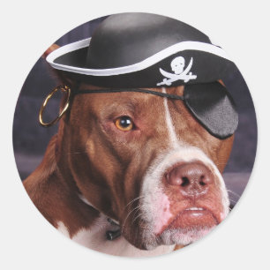 Adesivo Redondo Eu pensa que eu sou um pirata!
