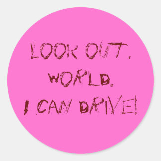 Adesivo Redondo Eu Posso Dirigir!