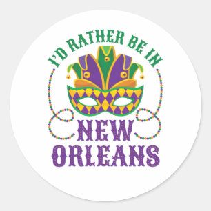 Adesivo Redondo Eu Preferencialmente em Nova Orleans