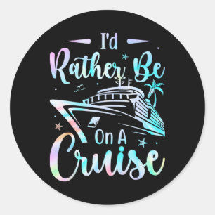 Adesivo Redondo Eu Preferencialmente Em Uma Família Cruise Vacay M