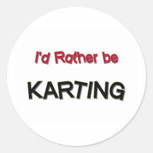 Adesivo Redondo Eu preferencialmente seria Karting