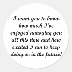 Adesivo Redondo Eu quero-o saber