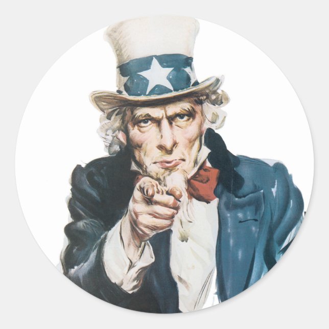 Adesivo Redondo "Eu quero você" (Frente)