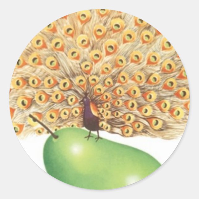 Adesivo Redondo Eu Rico Peras (Frente)