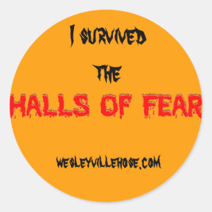 Adesivo Redondo Eu Sobrevivi ao Sticker