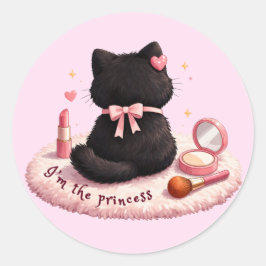Adesivo Redondo Eu sou a Princesa