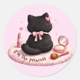 Adesivo Redondo Eu sou a Princesa