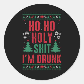 Adesivo Redondo Eu Sou Bebado.