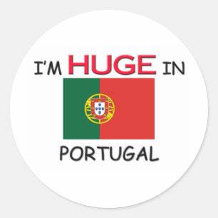 Adesivo Redondo Eu sou ENORME em PORTUGAL