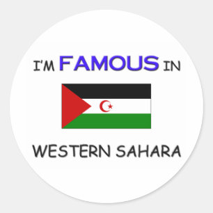 Adesivo Redondo Eu sou famoso em WESTERN SAHARA